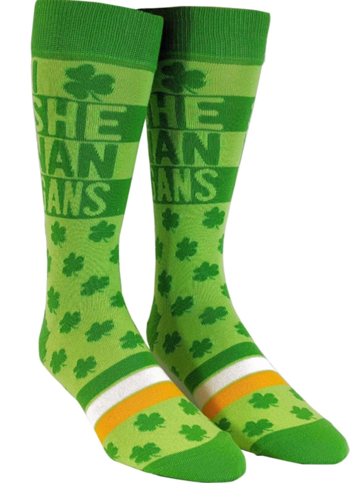 CRAZY DOG BRAND LADIES ST. PATRICK’S DAY SOCKS ‘I LOVE SHENANIGANS’ - Novelty Socks for Less