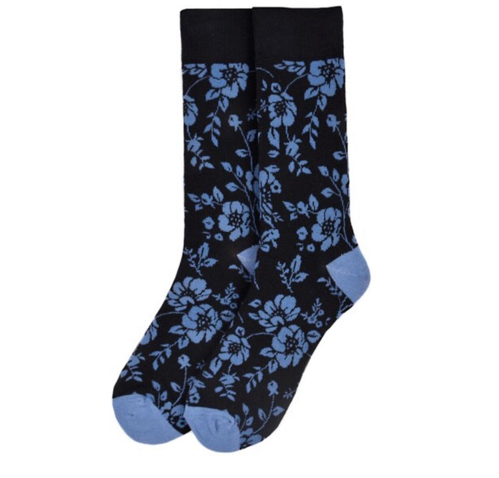PARQUET Brand Mens FLORAL PATTERN Socks - Novelty Socks for Less