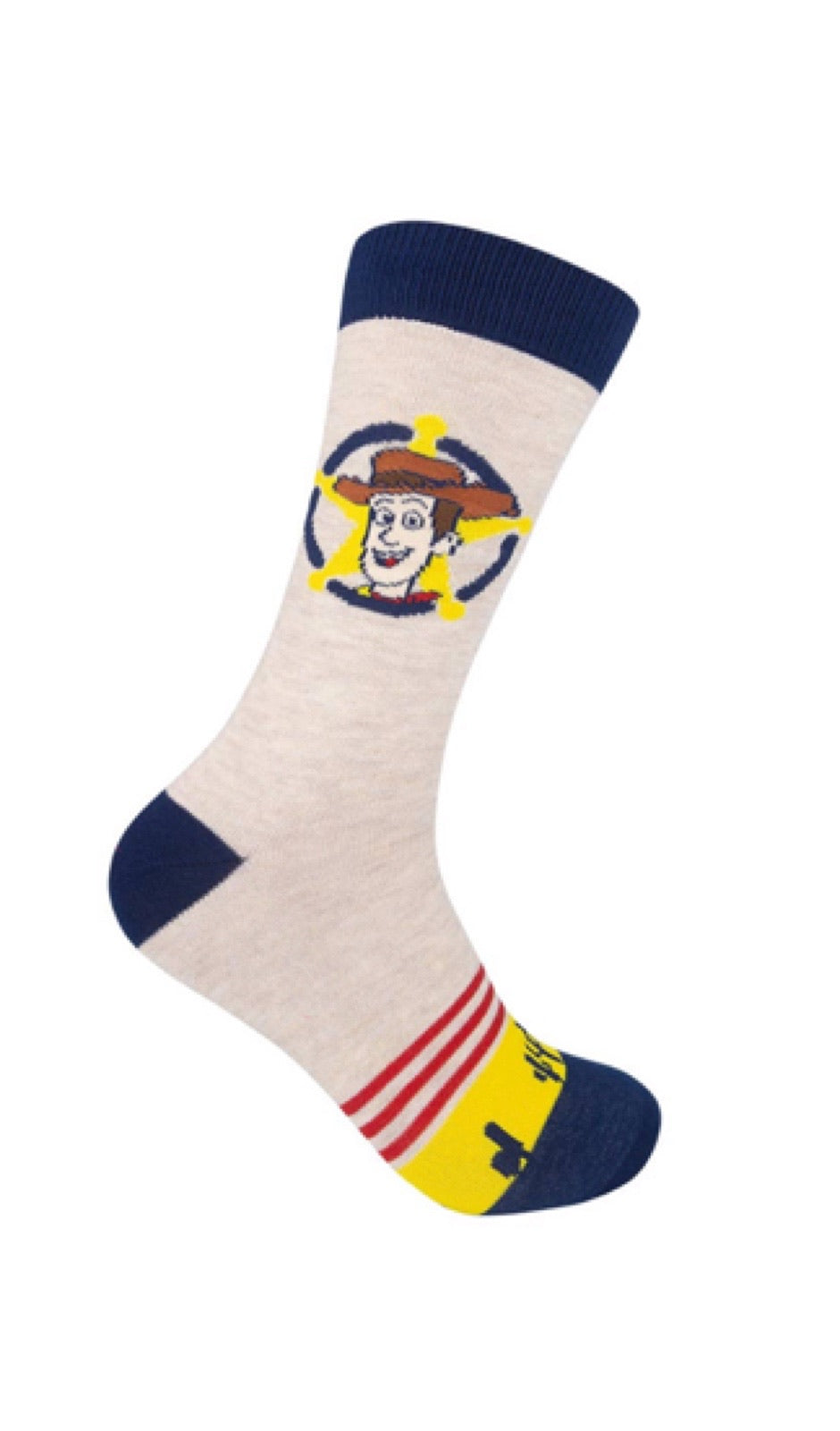 Disney’s TOY STORY 4 Men’s 2 Pair Socks SHERIFF WOODY & BULLSEYE - Novelty Socks for Less