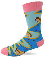FABDAZ BRAND MEN’S PIG WITH HOT DOGS SOCKS ‘FRANK! IS THAT YOU?’ - Novelty Socks for Less