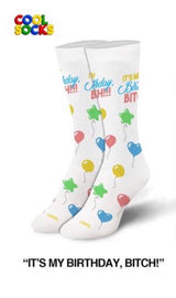 COOL SOCKS Ladies IT’S MY BIRTHDAY BITCH’ Socks - Novelty Socks for Less