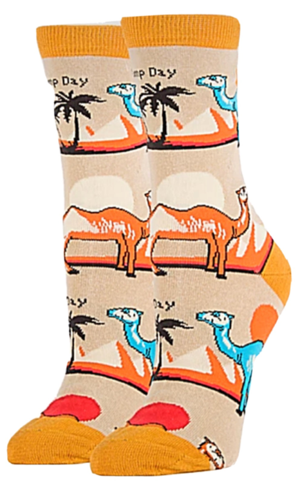 OOOH GEEZ Brand Ladies CAMEL Socks Says "HUMP DAY" - Novelty Socks for Less