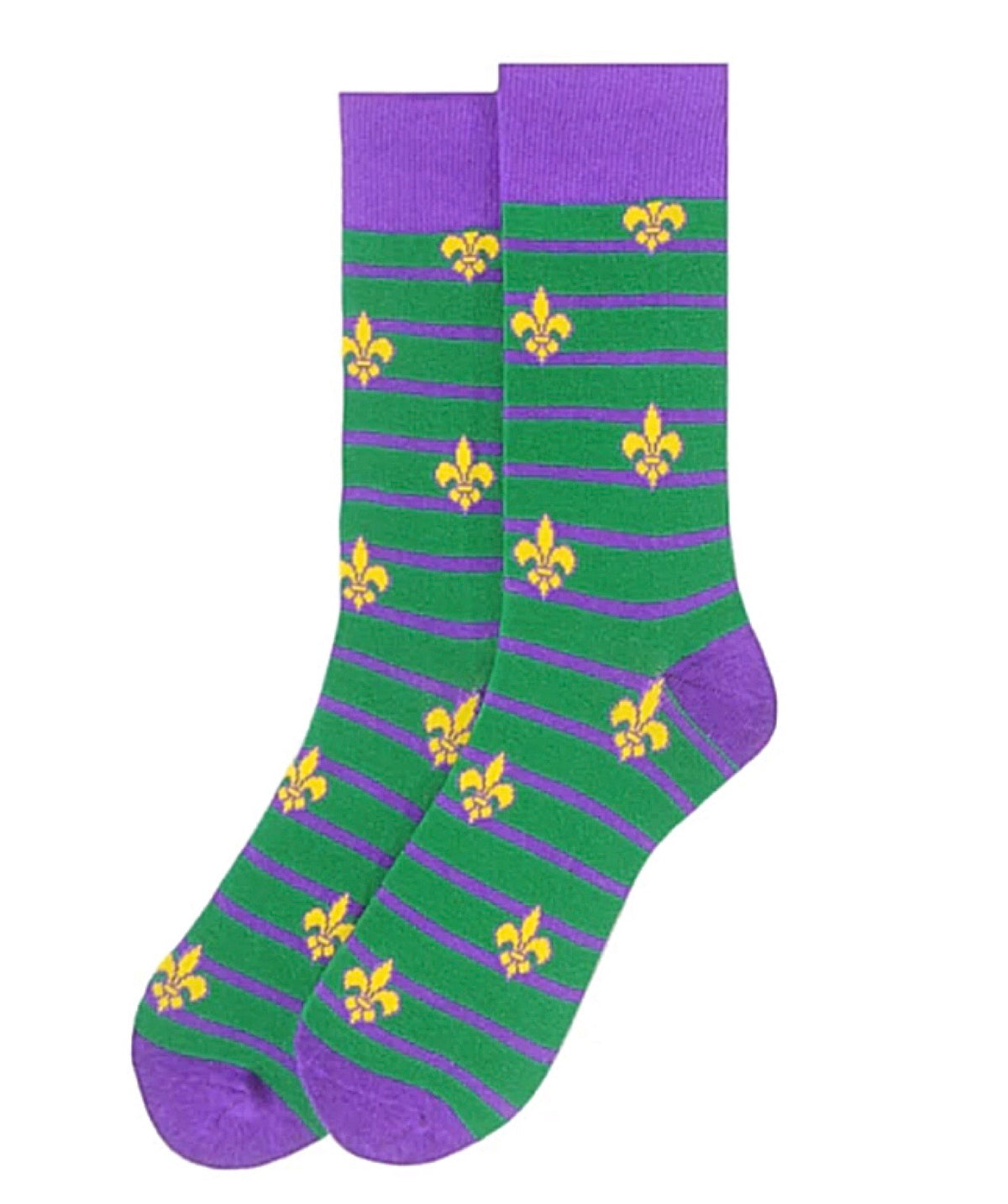PARQUET Brand Men’s MARDI GRAS Socks - Novelty Socks for Less