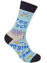 FUNATIC BRAND UNISEX BIRTHDAY ‘ TOO OLD TO GIVE A SHIT’ SOCKS - Novelty Socks for Less