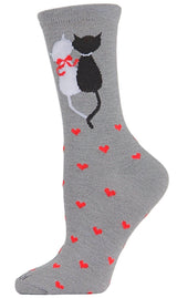 MeMoi BRAND LADIES CAT VALENTINE’S DAY SOCKS - Novelty Socks for Less