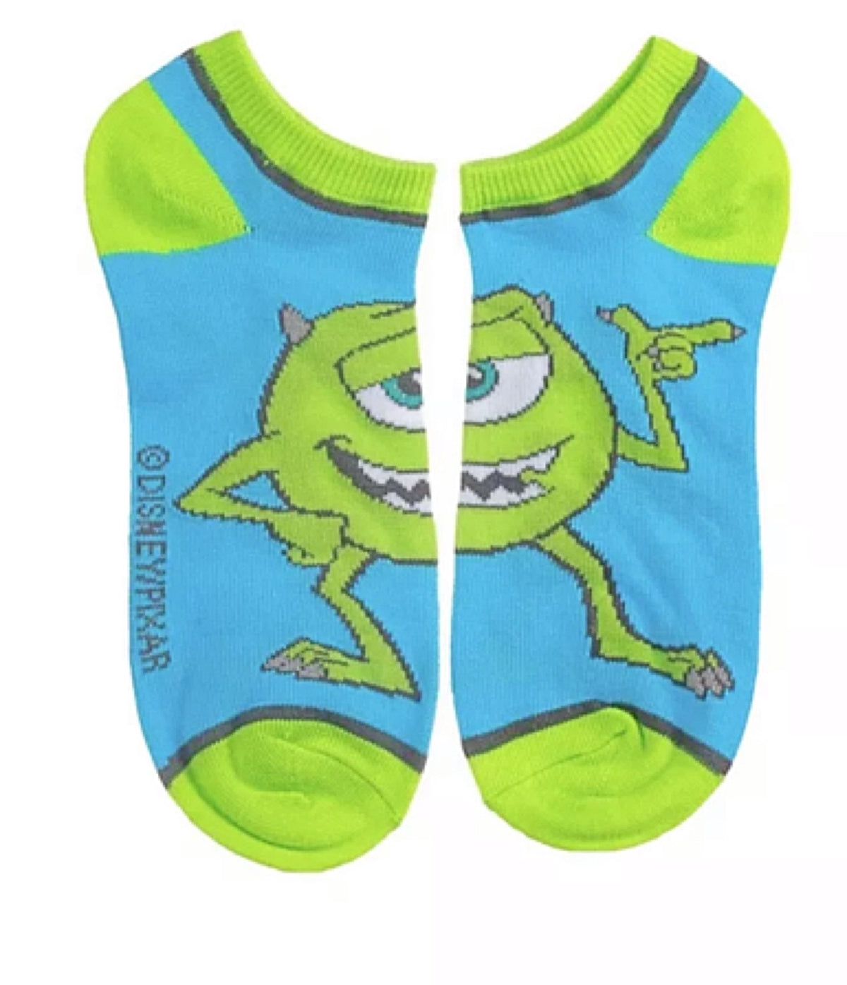 DISNEY MONSTERS INC. Ladies 5 Pair Ankle Socks BIOWORLD BRAND - Novelty Socks for Less