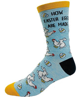 CRAZY DOG BRAND MEN’S EASTER SOCKS ‘HOW EASTER EGGS ARE MADE’ - Novelty Socks for Less