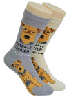 FOOZYS BRAND Ladies 2 Pair AIREDALE TERRIER Socks - Novelty Socks for Less