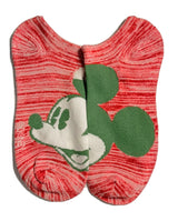 DISNEY MICKEY & MINNIE Ladies 6 Pair Of CHRISTMAS No Show Socks - Novelty Socks for Less