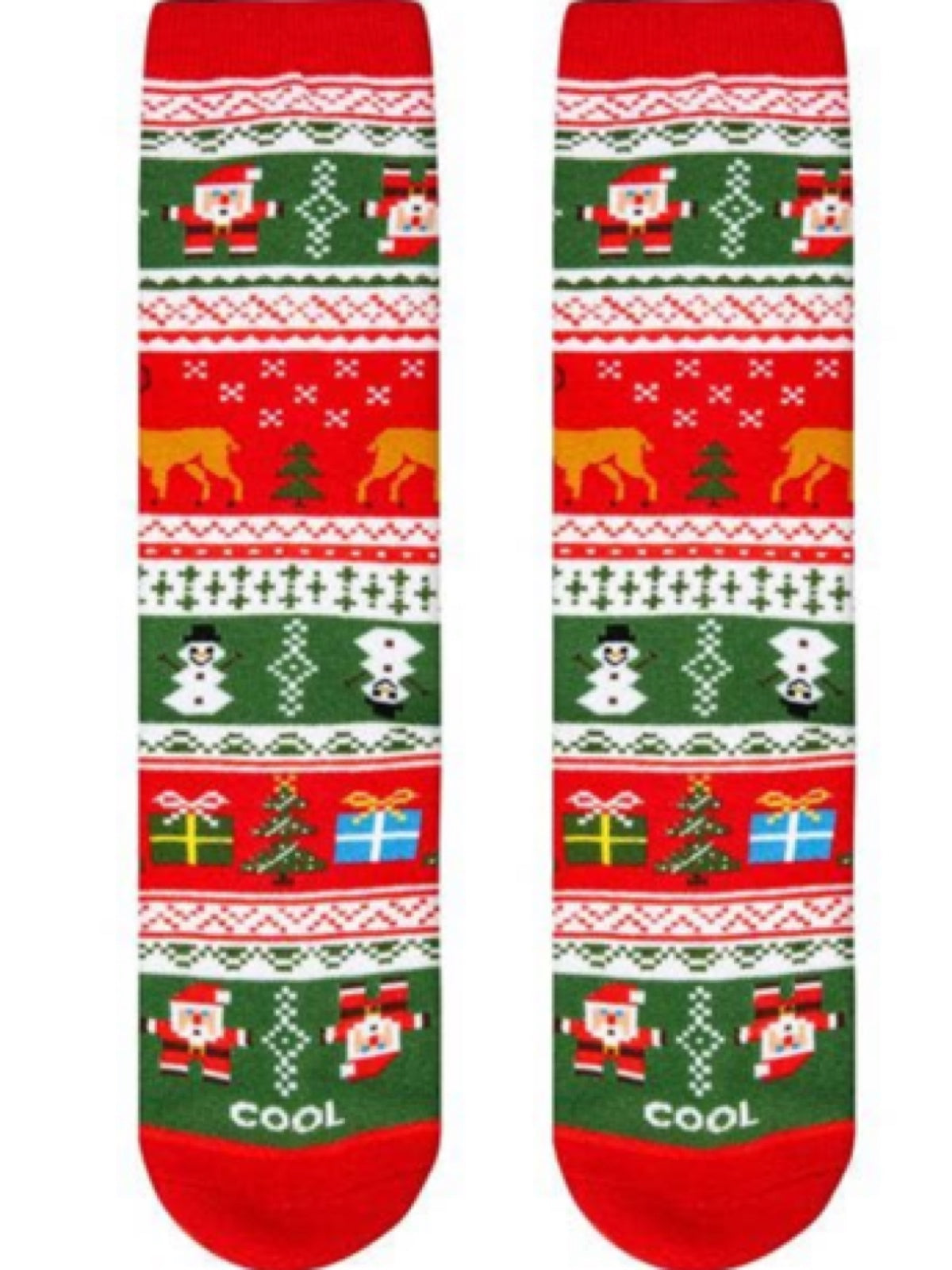 COOL SOCKS Brand Ladies UGLY CHRISTMAS SWEATER Socks - Novelty Socks for Less