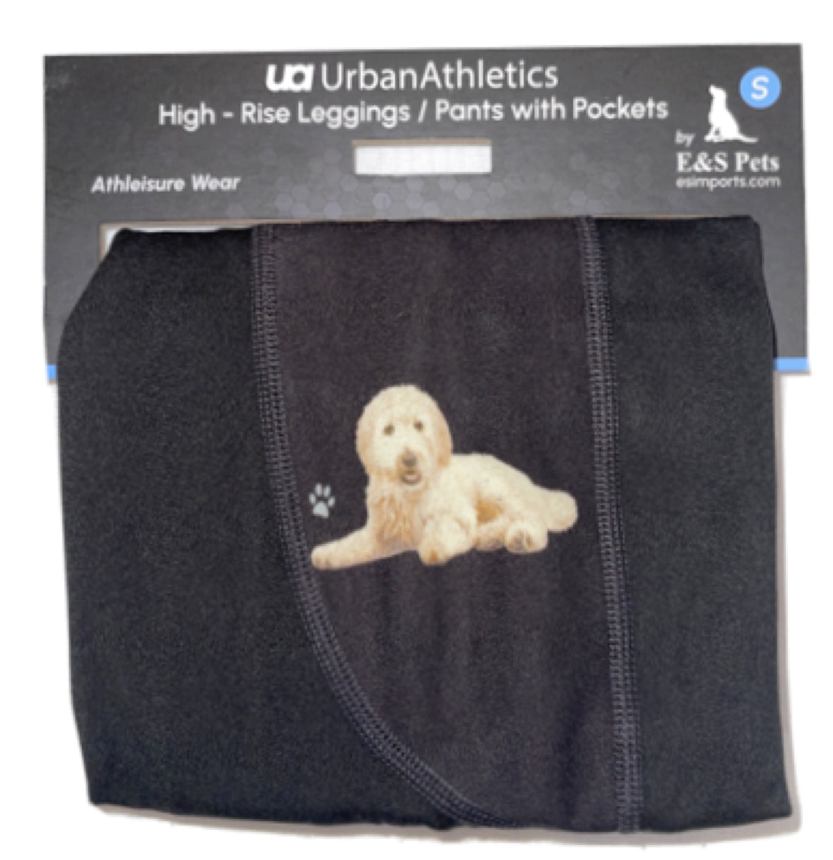 URBAN ATHLETICS Ladies GOLDENDOODLE High Rise Leggings With Pockets E&S Pets - Novelty Socks for Less
