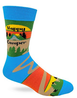 FABDAZ BRAND MEN’S ‘HAPPY CAMPER’ SOCKS - Novelty Socks for Less