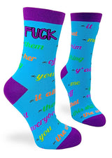 FABDAZ Brand Ladies FUCK EVERYTHING Socks - Novelty Socks for Less