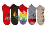 DISNEY LILO & STITCH Ladies PRIDE 5 Pair Of No Show Socks 'OHANA MEANS FAMILY' - Novelty Socks for Less