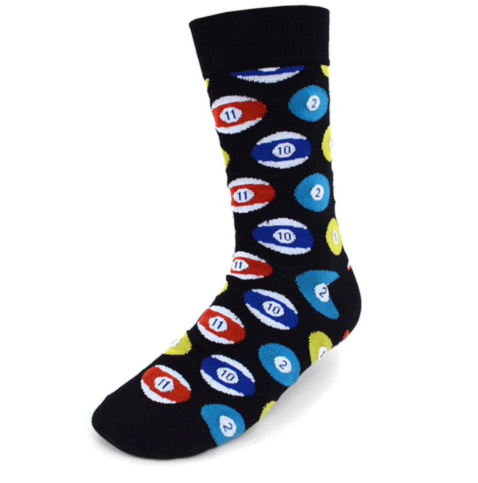 Parquet Brand Men’s BILLIARDS Socks - Novelty Socks for Less