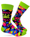 FABDAZ BRAND MEN’S ‘HOLY SHIT BALLS’ SOCKS - Novelty Socks for Less