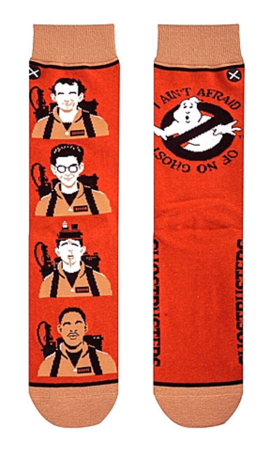 GHOSTBUSTERS MEN’S SOCKS ‘I AIN’T AFRAID OF NO GHOST’ ODD SOX BRAND - Novelty Socks for Less