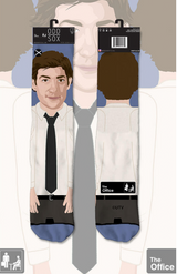 THE OFFICE TV SHOW Men’s JIM HALPERT 360 Socks ODD SOX Brand - Novelty Socks And Slippers