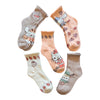 SANRIO HELLO KITTY Ladies 5 Pair Of THANKSGIVING Thick Crew Socks Cinnamoroll, Leaves