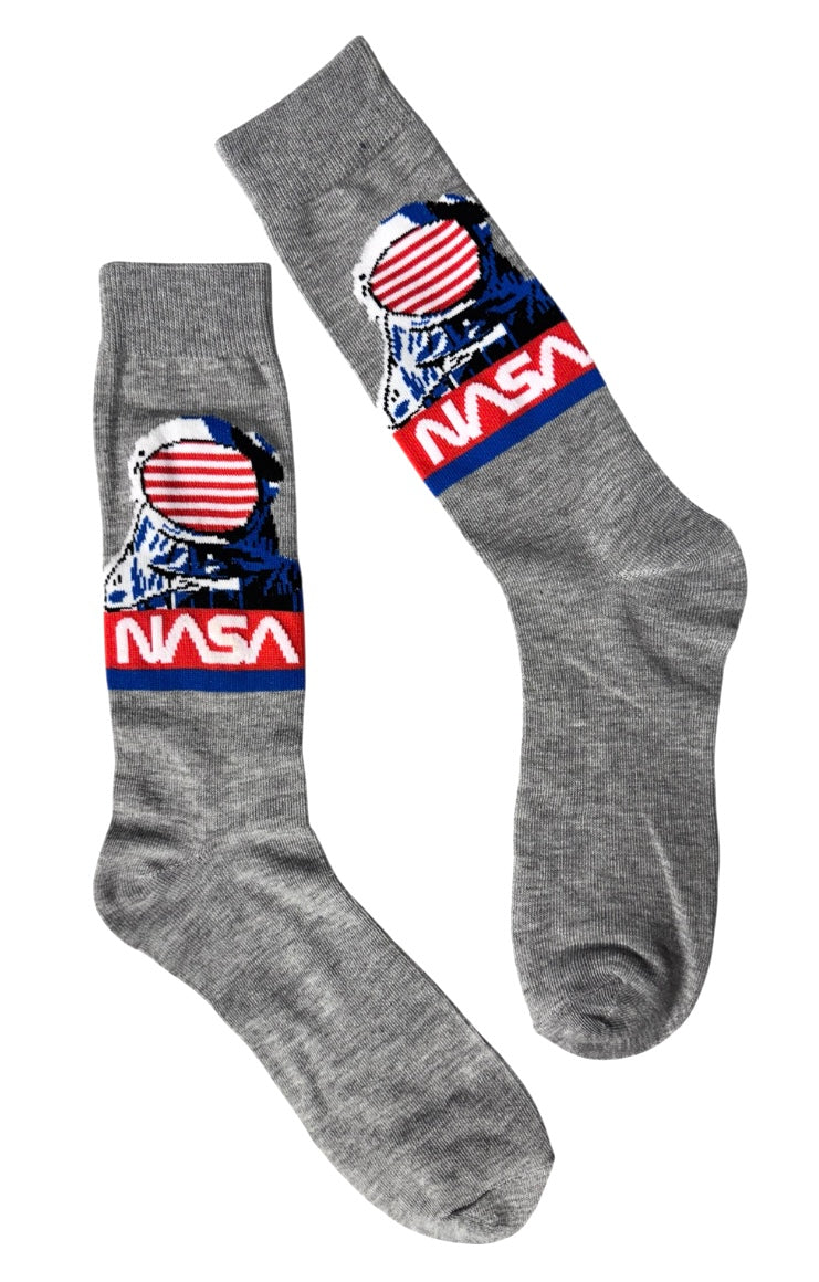 NASA Men’s ASTRONAUT Crew Socks - Novelty Socks And Slippers