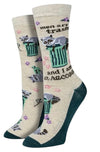 MEN ARE TRASH & I AM A RACCOON Ladies Socks SOCK HARBOR Brand - Novelty Socks And Slippers