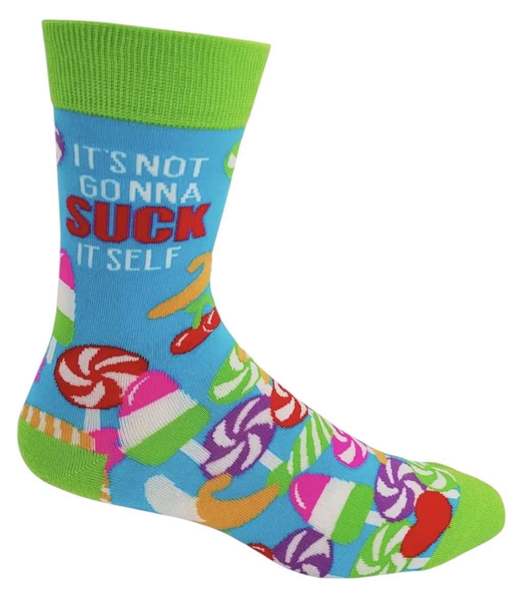 IT’S NOT GONNA SUCK ITSELF Men’s Lollipops & Ice Pops Socks Fabdaz Brand