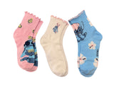 DISNEY STITCH Ladies 3 Pair Of EASTER Socks With Baby Chicks, Easter Eggs - Novelty Socks And Slippers