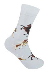 HORSE Adult Unisex Socks FUNATIC Brand HORSES All Over - Novelty Socks And Slippers