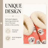 MALTESE Dog Ladies Non-Slip Slippers COMFIES BRAND By E&S Pets