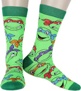 TEENAGE MUTANT NINJA TURTLES Men’s 2 Pair of Socks With PIZZA SLICES