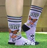 GROOVY THINGS Brand Ladies YOU’RE DOING FUCKING GREAT Socks - Novelty Socks And Slippers