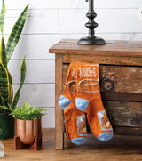 I’D RATHER BE EATING TURKEY Adult Unisex THANKSGIVING Socks PRIMITIVES BY KATHY