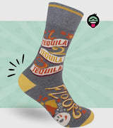 FUNATIC Brand Unisex TEQUILA Socks '1 TEQUILA 2 TEQUILA 3 TEQUILA FLOOR' - Novelty Socks And Slippers
