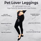 BLACK & WHITE TUXEDO CAT Ladies High Rise Leggings With Pockets URBAN ATHLETICS Brand By E&S Pets
