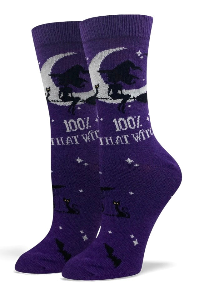 100% THAT WITCH Ladies Socks SOCK HARBOR Brand - Novelty Socks And Slippers