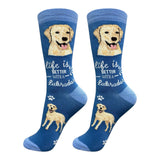 YELLOW LABRADOR Dog Adult Unisex Socks By E&S Pets Choose Style