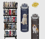 Dog & Cat Stainless Steel 24 Oz. Water Bottle By E&S Pets (Choose Breed) - Novelty Socks And Slippers