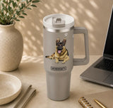 Dog & Cat Stainless Steel Ultimate 40 Oz. Tumbler Hot & Cold Travel Mug By E&S Pets (Choose Breed)