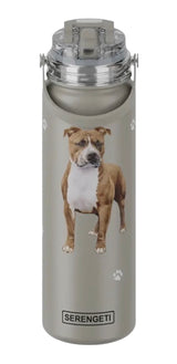 Dog & Cat Stainless Steel 24 Oz. Water Bottle By E&S Pets (Choose Breed) - Novelty Socks And Slippers