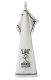 AT LEAST LIFE WANTS TO FUCK ME Kitchen Tea Towel HEY NOW Brand By Fabdaz - Novelty Socks And Slippers