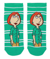 FAMILY GUY TV Show Ladies 5 Pair Of Ankle Socks ‘FRIGGIN’ SWEET’ BIOWORLD Brand - Novelty Socks And Slippers