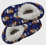 COMFIES BRAND LADIES JACK RUSSELL DOG NON-SKID SLIPPERS - Novelty Socks for Less