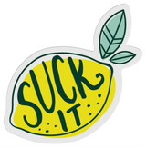 FUNATIC Brand LEMON Vinyl Sticker SUCK IT - Novelty Socks And Slippers