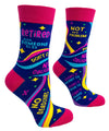 FABDAZ Brand Ladies RETIRED Socks ‘Ask Someone Else’ ‘No Obligations’ - Novelty Socks And Slippers