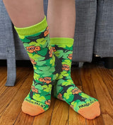 ST. PATRICKS DAY Unisex Kids SHAMROCKS Socks (Choose Size) By Sock Panda Brand - Novelty Socks And Slippers