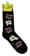 FOOZYS Brand Men’s BACON & EGGS Socks - Novelty Socks And Slippers