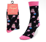 BIRTHDAY CAKE & BALLOONS Ladies Socks PARQUET Brand