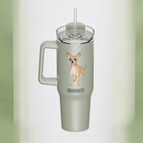 Dog & Cat Stainless Steel Ultimate 40 Oz. Tumbler Hot & Cold Travel Mug By E&S Pets (Choose Breed)