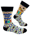 FABDAZ Brand Men’s IT’S NOT DRINKING ALONE IF THE DOG IS HOME Socks - Novelty Socks And Slippers