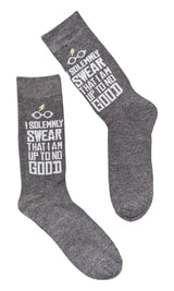 HARRY POTTER Men’s Socks ‘I SOLEMNLY SWEAR THAT I AM UP TO NO GOOD’, HEDWIG (Choose Style)